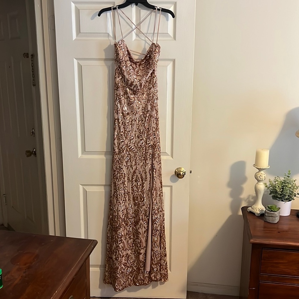 Kinsley formal sequin mermaid dress, size XL. From Windsor.